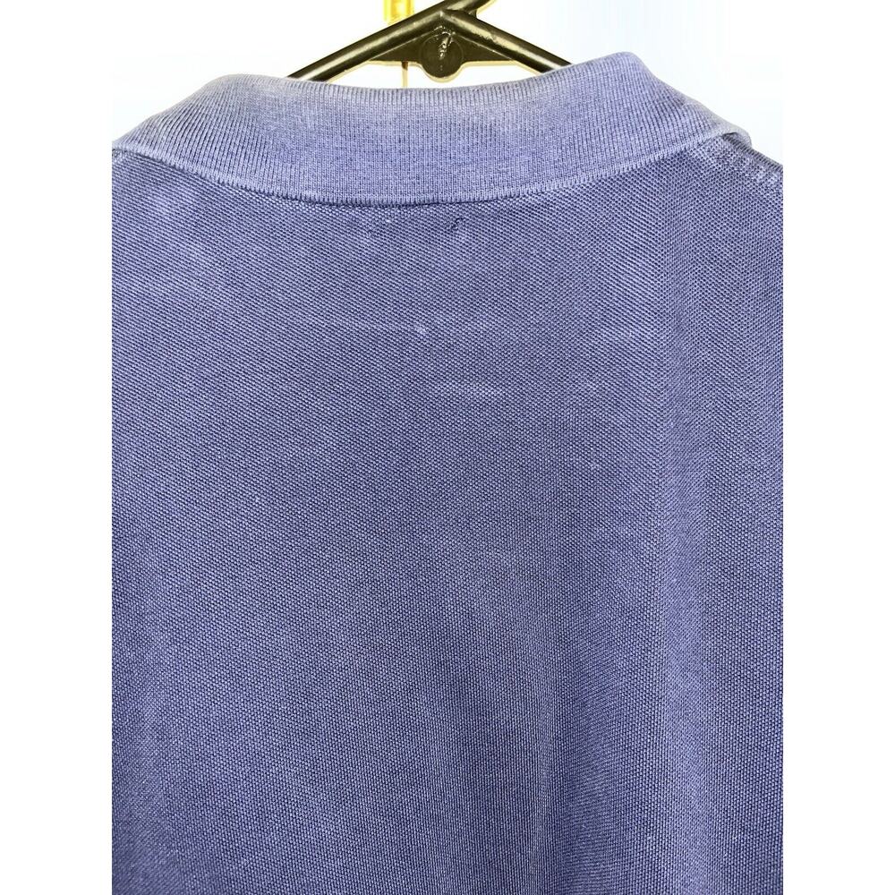 Polo Ralph Lauren Polo Shirt Size L Short Sleeve Navy Blue Cotton Golf Pony - Picture 7 of 8